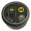 Team Golf Michigan Switchblade Divot Tool - Cap Clip - Ball Marker Tin Gift Set
