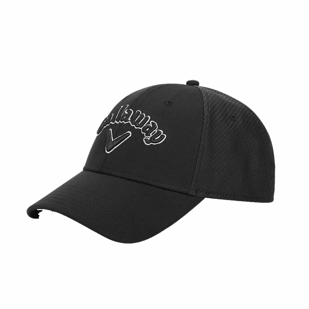 Callaway Mesh Fitted Black Charcoal Mens Cap 3 Callaway Mesh Fitted Black Charcoal Mens Cap