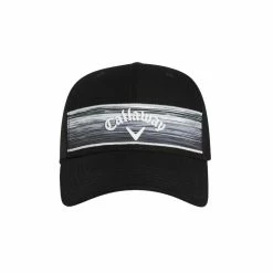 Callaway Stripe Mesh Adjustable Mens Hat -Hats Sales 16125 BLKWHTGREY 2