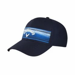 Callaway Stripe Mesh Adjustable Mens Hat -Hats Sales 16125 NAVYWHITEBLUE