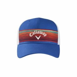 Callaway Stripe Mesh Adjustable Mens Hat -Hats Sales 16125 ROYALWHITERED 3