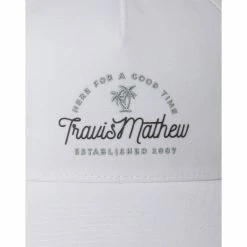 TravisMathew Jamaican Winter Mens Hat -Hats Sales 19351 WHITE 2