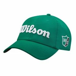 Wilson Golf Wilson Pro Tour Mens Golf Hat -Hats Sales 25032 GREENWHITE