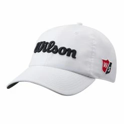Wilson Golf Wilson Pro Tour Mens Golf Hat -Hats Sales 25032 WHITEBLACK