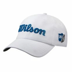 Wilson Golf Wilson Pro Tour Mens Golf Hat -Hats Sales 25032 WHITENAVY