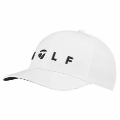 Taylor Made TaylorMade Lifestyle Golf Logo Mens Golf Hat -Hats Sales 25125 WHITE 5f0d83c2 2a77 4db9 bfc9 e23f0fb35a59