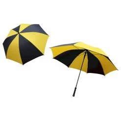 Jp Lann JPLann Player Supreme Single Canopy Auto Open Umbrella -Hats Sales 26839 BLUEYELLOW