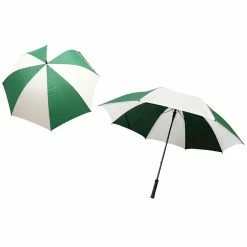 Jp Lann JPLann Player Supreme Single Canopy Auto Open Umbrella -Hats Sales 26839 GREENWHITE