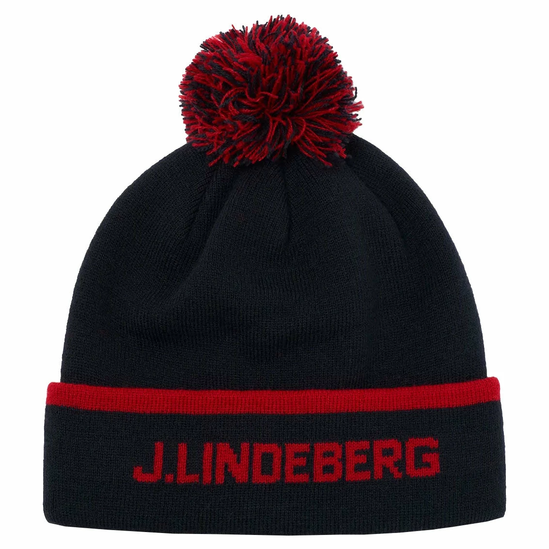 J.Lindeberg J. Lindeberg Stripe Navy Mens Golf Beanie 3 J.Lindeberg J. Lindeberg Stripe Navy Mens Golf Beanie