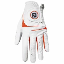 FootJoy WeatherSof Fashion Womens Golf Glove -Hats Sales 85006 WHITEORANGE c3a29746 b52e 4cae 861f 2af6eb79869c